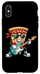 Coque pour iPhone X/XS Pizza Rockstar Guitare électrique amusante Musique Hommes Femmes Enfants