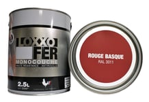 Peinture Fer "Rouge Basque RAL 3011" 2,5 L