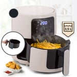 Klarstein - Friteuse Sans Huile, Friteuse Compacte à Air Chaud 1400W à Chauffage Rapide pour la Cuisine, Airfryer 3.5L avec Ecran Tactile, Minuterie,