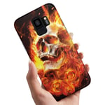 Samsung Galaxy S9 - Skal/Mobilskal Burning Skull