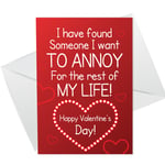 Funny Joke Valentines Day Card For Him Her Boyfriend Girlfriend Husband Wife