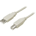 USB 2.0 printerkabel A-B, 1 meter