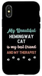 iPhone X/XS Hemingway Polydactyl Cat Owner Lover Therapist And Friend Case