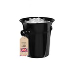 Black Acrylic Ice Bucket Wine Champagne Cooler Beer 7 pint Bar Pub Restaurant