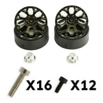 Ftx Texan 1/10 8-Spoke Black Beadlock Wheel (Pr) FTX9875BK