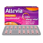 Allevia Hayfever Allergy Tablets, Prescription Strength 120 mg Fexofenadine, 24hr Relief Acts Within 1 Hour, Including Sneezing, Watery Eyes, Itchy and Runny Nose, 15 Tablets