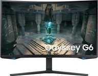 32" Samsung S32BG652 Odyssey G6, Curved VA 2560x1440, 1 ms, 240Hz FreeSync Premium Pro, 1000R, HDR600, höjdjusterbar, 2xHDMI/DP, högtalare