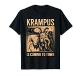 Krampus Is Coming To Town Christmas Monster Men Women Kids T-Shirt