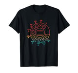 Colorful Retro Rotary Dial Phone Numbers Telephone T-Shirt