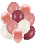 Ballongset med 10 st Metalliska och Pastellfärgade Ballonger