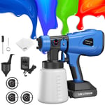 Cordless Paint Sprayer Spray Gun Airless HVLP Home Garden Fence Wall Decking DIY