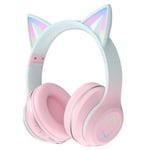 Cute Cat 2.0 - On-Ear Bluetooth Høretelefoner til børn - Pink