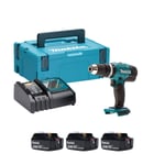 Makita DHP453RGJ-3 18v LXT Combi Drill (3x6Ah)