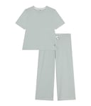 Petit Bateau Femme A09u2 Pyjama, Paul/Marshmallow, XS EU