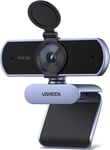 UGREEN 2K Webcam with Microphone, Dual Stereo Mics, Low Light Correction, Web &