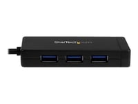 Startech 3 Port Usb 3.0 Hub With Usb-c And Gbe