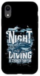 iPhone XR Night Diving Scuba Diving Gear Shark Stronger Than Fear Case