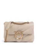 Pinko Love Puff Mini Axelremsväska beige