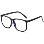 SHEEN KELLY Lunettes Anti Lumière Bleue Large Monture Femmes Hommes Carré TR90 Ultra Léger Gaming d'Ordinateur Anti fatigue Oculaire Filtre UV400 Écran