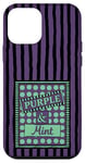 Coque pour iPhone 12 mini Violet et menthe moderne maximaliste