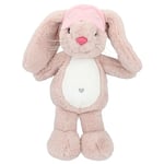 Depesche 12538 Princess Mimi-Peluche Lapin Nelly, avec Ventre Blanc et Fourrure Douillette, Doudou avec Nez Masque de Sommeil Rose, Multicolore