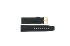 Tommy Hilfiger Klockarmband 679301156 / 1790702 1156 TH-106-1-34-0900 Gummi Svart 24mm