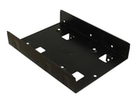 Inter-Tech Mounting Frame - Adapter För Lagringsfack - 2.5" - 3.5" To 2 X 2.5" - Svart