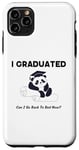 Coque pour iPhone 11 Pro Max Diplômé 2024 I Graduated Can I Go Back To Bed Now Funny