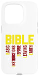 Coque pour iPhone 15 Pro INSTRUCTIONS DE BASE AVANT DE QUITTER LA TERRE - B.I.B.L.E