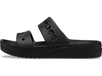 Crocs Femme Sandale à Plateforme, Noir, 43 EU