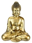 Statue de Bouddha en méditation assise - Sculpture de buste - Ornement - Feng Shui - Décoration de jardin, terrasses, balcon - Accessoire de maison - Sculpture de Bouddha - Figurine de jardin