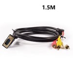 1.5m VGA to 3 RCA Male Cable Component AV TV Out Adapter Converter PC Video Cord