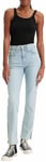 Levi's Women's 724 Button Shank Shorts, Zipper Zazzle, 30W / 32L