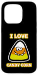 iPhone 15 Pro I Love Candy Corn Funny Halloween Costume Trick Or Treating Case