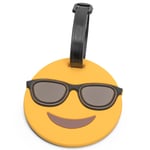 North Pioneer Emoji Sunglasses Bagagetag Gul