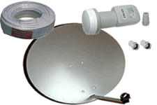 Parabol Paket 80 cm parabol med HD LNB 0.1dB