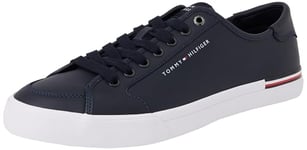 TOMMY HILFIGER Homme Core Corporate Vulc Leather FM0FM05399 Bas, Blue (Desert Sky), 41 EU