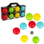 Outdoor Toys 8 Boules Multicoloured  Set Carry Case Garden Set Game Travel Games