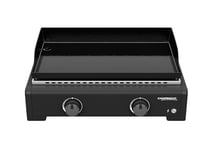 Campingaz Othello 2L Plancha Gaz | Grill de table | Gril Teppanyaki avec plaque de cuisson en acier émaillé | 2 brûleurs en acier avec technologie BlueFlame pour les grillades méditerranéennes, 6 KW