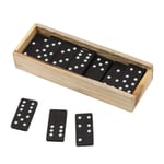 Wood.L Double Six Dominoes Set For Children And Adults, Dominoes Game Set With Wooden Box, Family Playing 28 Domino Set, Sliding Lid Pine Box, Ideal For All Adults And Children
