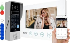 Eura Video Intercom Eura Vdp-90A3 Delta+ Hvit 7'', Full Hd, Wifi, 2 Innganger, Kryptering, Nærhetsleser, Ahd, Tuya