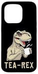 iPhone 15 Pro Funny Tea Rex Tee Dinosaur Design Tea Drinking Lover Graphic Case