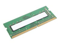 Lenovo - DDR4 - module - 16 Go - SO DIMM 260 broches - 3200 MHz / PC4-25600 - mémoire sans tampon - ECC - vert - pour ThinkPad P1 Gen 4; P15 Gen 2; P17 Gen 2; T15g Gen 2