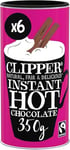 Clipper Instant Hot Chocolate, 2.1kg Hot Chocolate Powder | Bulk Buy (6x350g Tubs) for Home & Office| Eco-Conscious Fairtrade Add Water Hot Chocolate | Luxury Drinking Chocolate, Hot & Cold Milkshakes