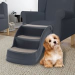 Happyshopping - Furniture Limited - Escalier pliable à 3 marches pour chiens Gris