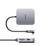 USB-C Hub 5-in-1 Adapter 3xUSB SD/TF Grey