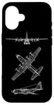 Coque pour iPhone 16 Hercules Turboprop C130 Avion de transport tactique