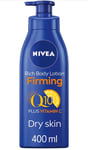 NIVEA Q10 Firming Rich Body Lotion with Vitamin C 400ml Moisturiser For Dry Skin