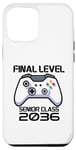 Coque pour iPhone 15 Plus Jeu vidéo Senior Class Final Level Gamer Class of 2036