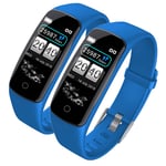 SOGA 2X Sport Monitor Wrist Touch Fitness Tracker Smart Watch Blue -  - SWatchV8BlueX2